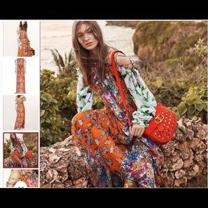 Tory Burch Shasta Cold Shoulder Maxi Dress